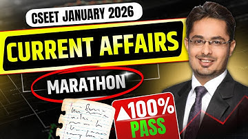 FREE CSEET Current Affairs & Business Environment Marathon Batch CSEET January 2026 | Full Sullabus