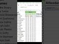 ✅Attendance sheet with checkbox in google sheets🔥 #advanceexcel #exceltricks #exceltips