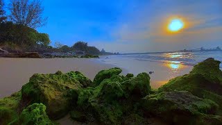 Blue Bliss: 3 Hour "Real Life Screensaver" with Ocean Sounds - Bora Bora