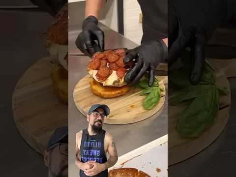 (Credit: chefclub_network on IG) #burger #cheeseburger #foodie #sandwich