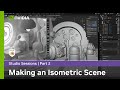 Making a Cute Isometric 3D Scene in Blender w/ Brice Eljeji Part 2: Modeling Continued