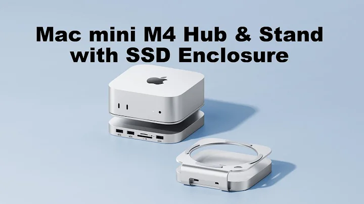 Hagibis Mac Mini M4 Hub & Stand with SSD Enclosure for NVME/SATA M.2,
