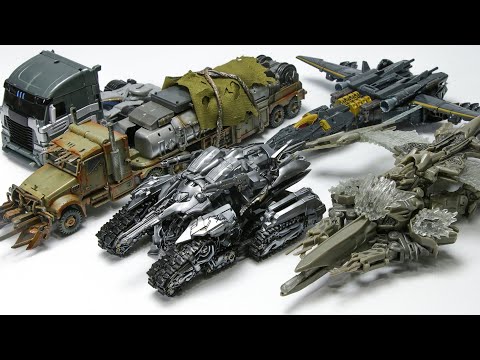 Видео: Transformers Movie 1 2 3 4 5 Megatron Galvatron Vehicle Car Robot Toys