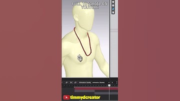 Necklace Animation on Clo3d #clo3d #clo3dtutorial #animation