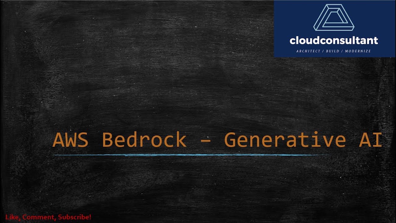 AWS Bedrock – Generative AI Guide -Part 1🚀 | Real Cloud Architect ...