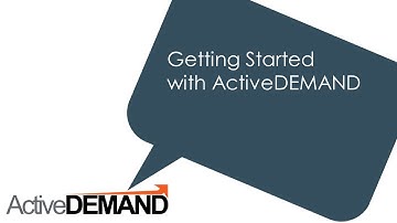 Getting Started with ActiveDEMAND