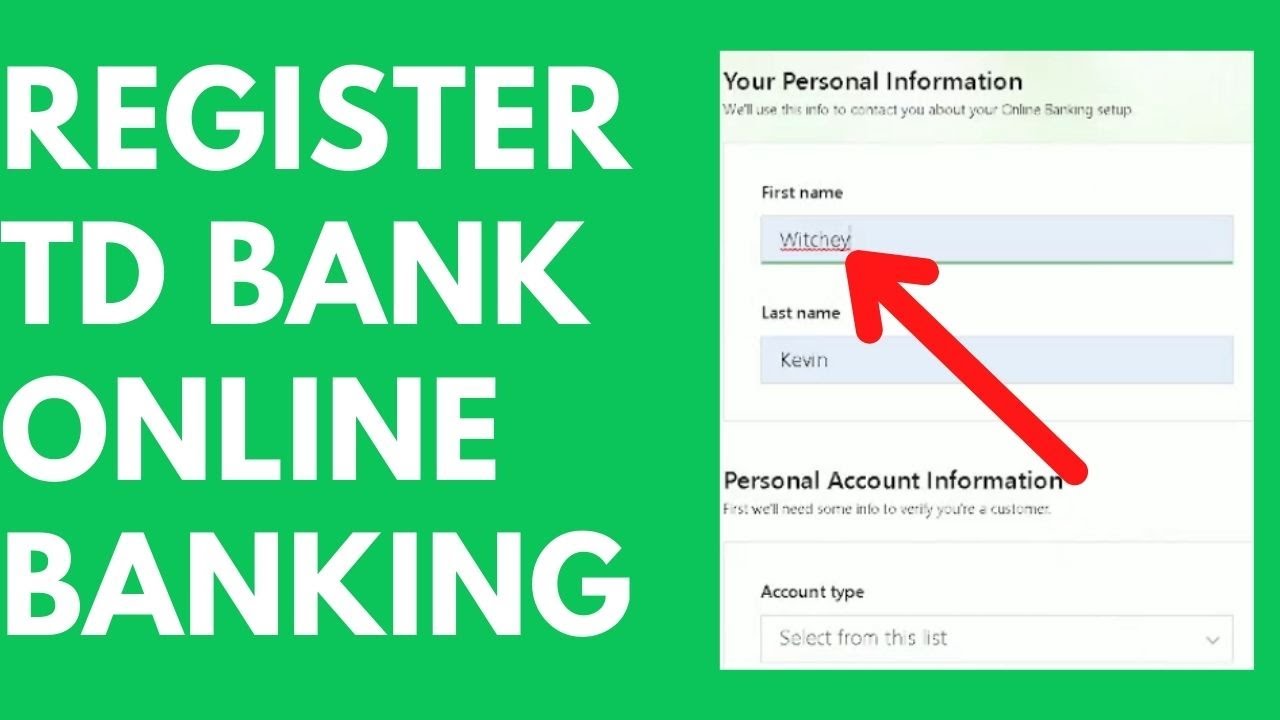 How To Register TD Bank Online Banking Account Enroll to TD Online
