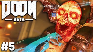 DEMON ASSASSINATION! | DOOM Open Beta - Multiplayer Gameplay #5 (w/ Friends)
