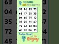 Find 3 Pairs of Same Numbers | 같은숫자찾기 #shorts
