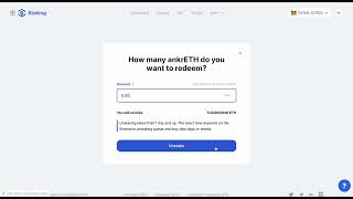 Tutorial: How to Unstake your ETH with Ankr Staking