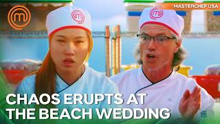 Chaotic Beach Wedding Disaster! | MasterChef USA Season 5 Episode 5
