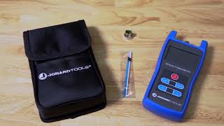 Jonard Tools FPM-50, FPM-50A Fiber Optic Power Meter with FC, SC, LC Adapters