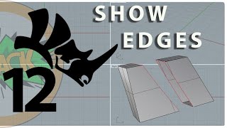 How to Find the Opening in an Open Polysurface (ShowEdges) | RHINO FOR NOOBS EP12