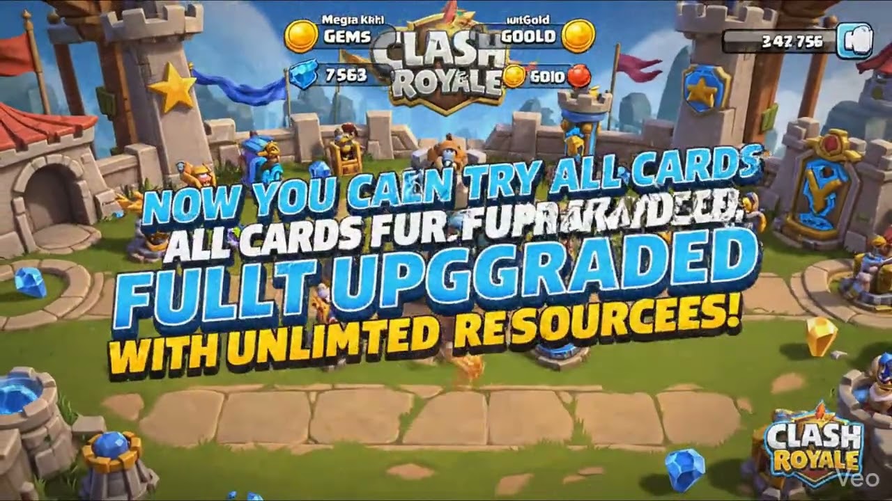 Unlimited Gems & Gold in Clash Royale 😱🔥 | Try All Cards Fully Maxed!