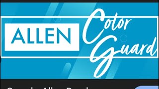 Allen ISD 2026-2027 color guard flag audition