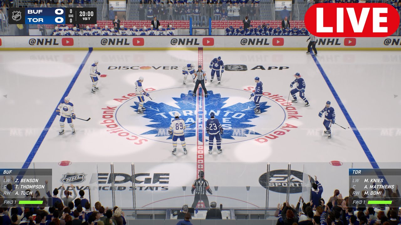 Toronto Maple Leafs vs Buffalo Sabres Full Game Simulation | NHL Regular Season Game(4K60FPS)