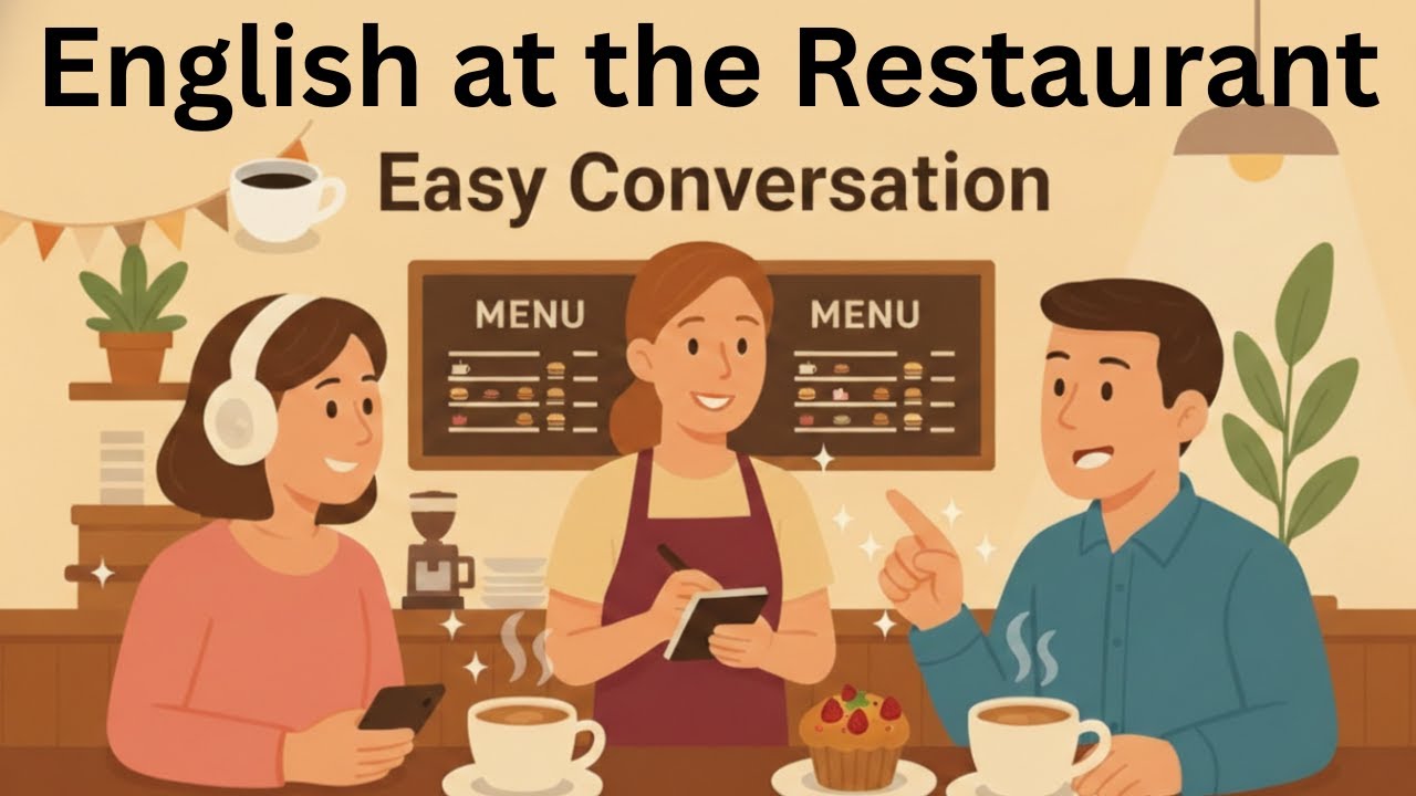 Learn English at the Restaurant 🍽️ | Easy English Conversation for Beginners | MotivEnglish