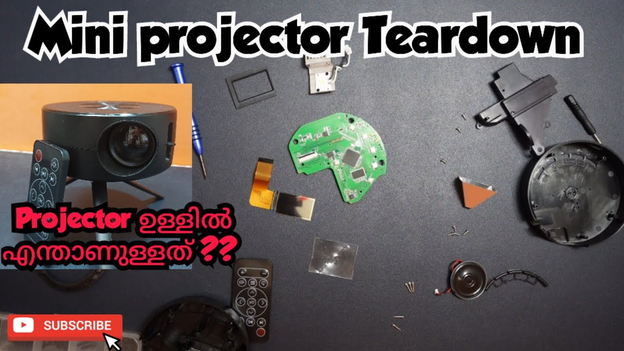 Mini Projector Teardown Malayalam YouTube