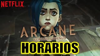 ¡HORARIOS DE ESTRENO! ARCANE LEAGUE OF LEGENDS (SERIE) - HORARIO Y FECHA DE ESTRENO