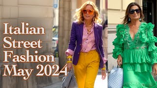 Beautiful Italian Street Style May 2024. Top Fashion Outfits from the World