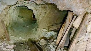 Climbing Through Three Dangerous Collapses at Night in the Abandoned Gold Hill Mine