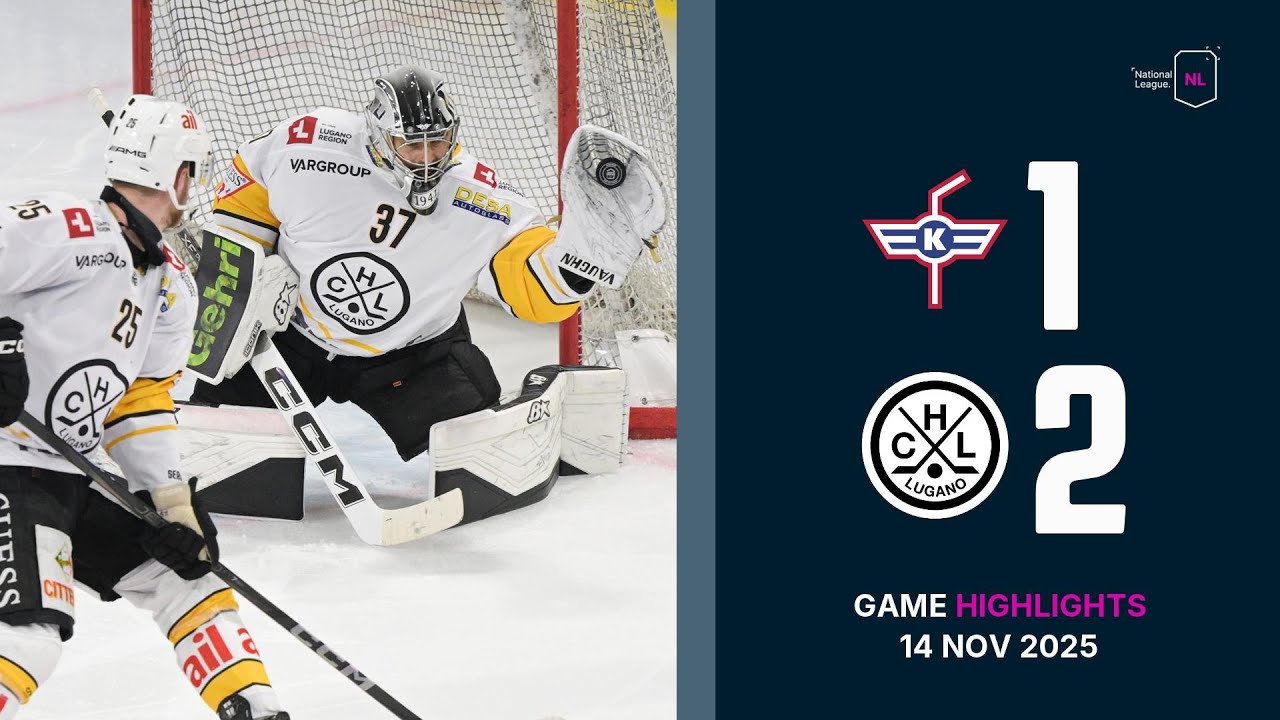 EHC Kloten vs. HC Lugano - Game Highlights