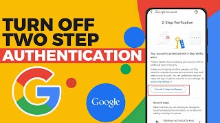 How To Turn Off Two Step Authentication On Google