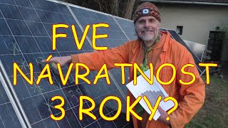 Fotovoltaická elektrárna s návratností 3 roky?