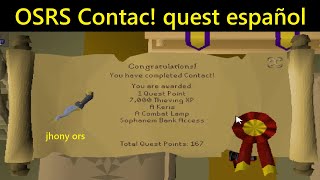 Full OSRS contact quest Spanish 2024 Guide
