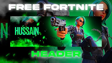 How To Make a FREE Fortnite Header Without Photoshop | Speedart #fortnite #banner #editing #free