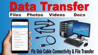 HOW to transfer data android to pc,phone to computer,pc to mobile with usb cable ,usb debugging screenshot 4