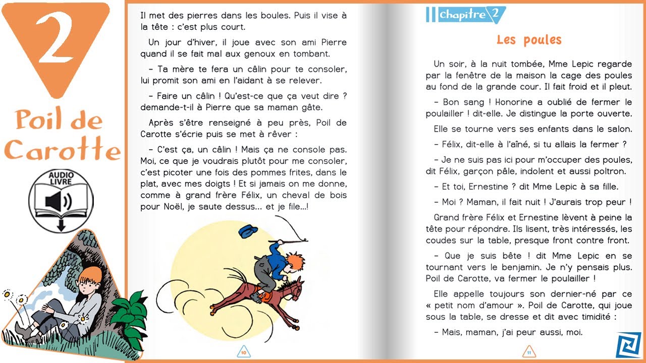 Chapitre 2 - Poil de Carotte - YouTube