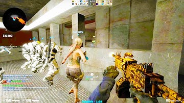 Counter Strike Global Offensive - Zombie Escape mod online gameplay on ze_omega map