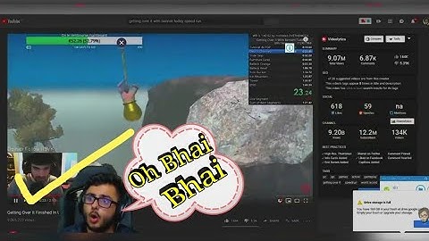 CarryMinati reacts to getting over it speedrun in 2 min | Getting over it completed in 2 min