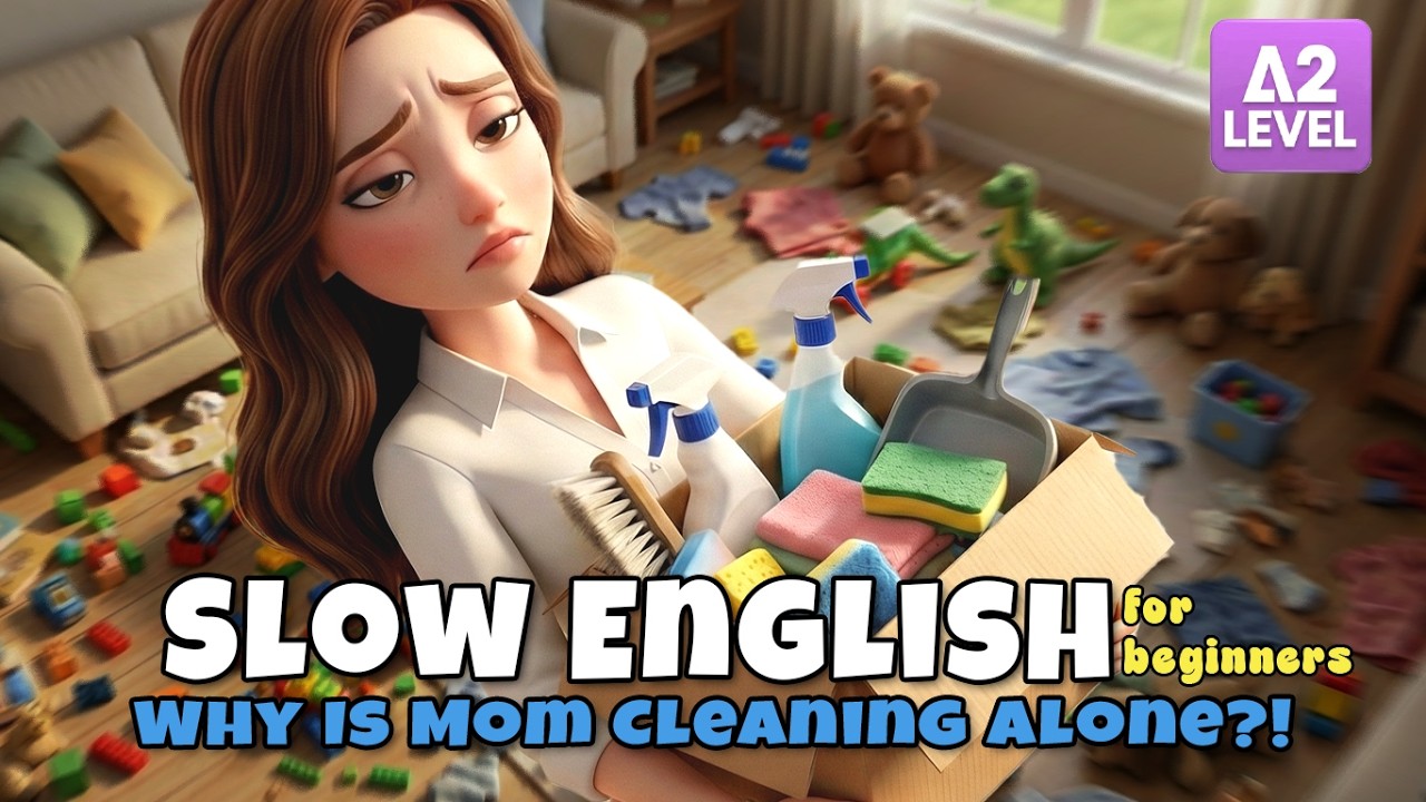 Mom Doing All the Housework Alone? | Easy English Listening Story For Beginners (A1 - A2 Level)