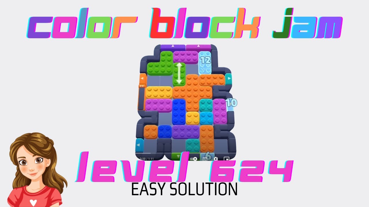 Color Block Jam Level 624 Easy Solution Walkthrough