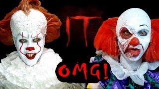 Old and New Pennywise (Cosplay) invades cinemas! - "IT" early screening in Manila, Philippines: