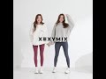 XEXYMIX ゼクシィミックス XP9193F BLACK LABEL シグネチャー360N ダブルフラフィ裏起毛レギンス
