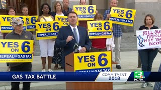 California gas tax opponents announce new road repair initiative