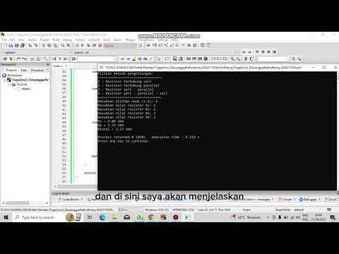 Tugas5(Membuat program untuk menghitung 4 Buah resistor R1,R2,R3,R4 Seri-parallel)