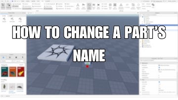HOW TO CHANGE A PART