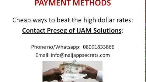 Video #4 - Payment Methods