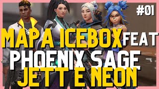 Mapa Icebox Feat. Phoenix, Sage, Jett E Neon Defende Tk
