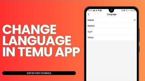 How To Change Language In Temu App