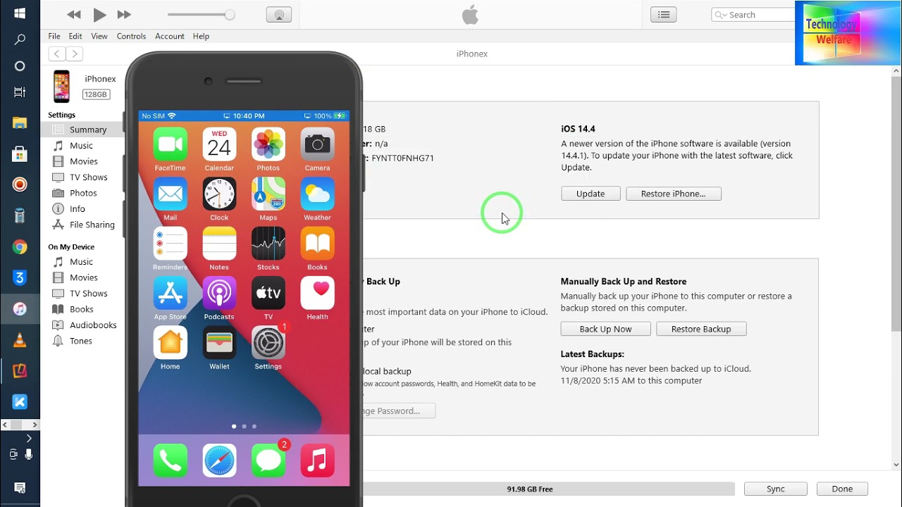 How To Update Ios Of Iphone Using Itunes 2021
