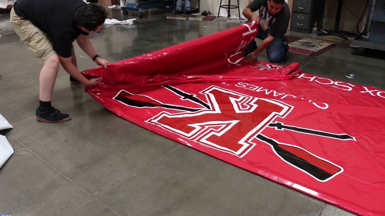 How to fold a 10x20 tent top