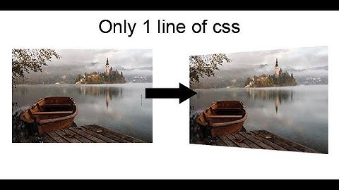 3D Persepctive Img in CSS | How to add 3D Effect on Image In CSS | CreativeCloud Academy