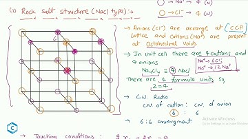 Solid State | Radius ratio and Structure of Ionic Crystals| Lect .-11 |