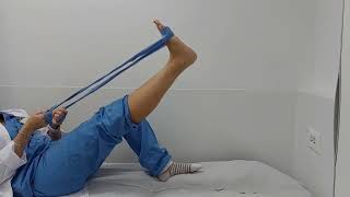 Estirament de musculatura isquiotibial / Estiramiento de musculatura isquiotibial
