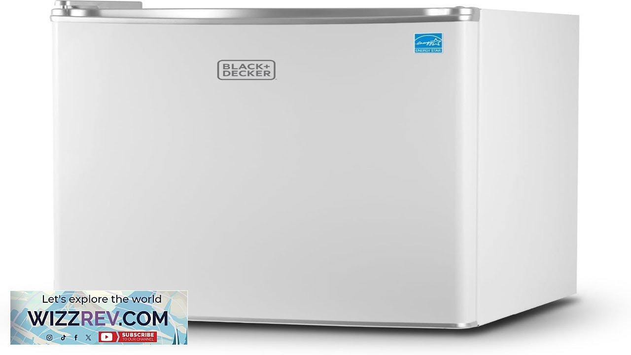 BLACK+DECKER 1.7 Cu. Ft. Compact Refrigerator ENERGY STAR Certified Single Door Mini